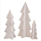 White Christmas Ceramic Christmas Tree Decorations 3pk