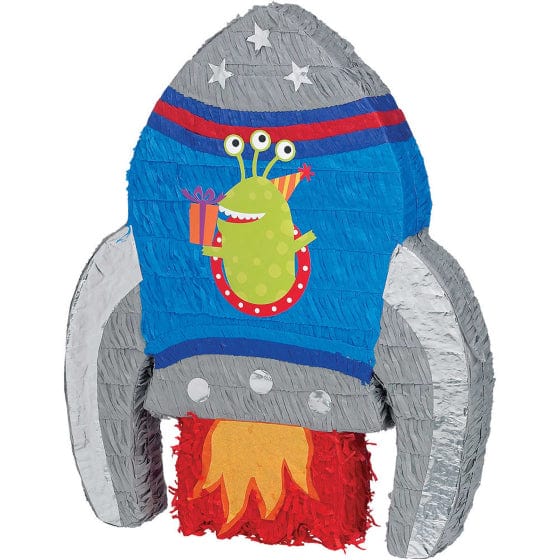 Spaceship 2D Shape Pinata 44cm x 7cm x 54cm Each