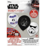 Star Wars Galaxy Latex Balloons & Paper Adhesive Add-Ons 30cm 6pk