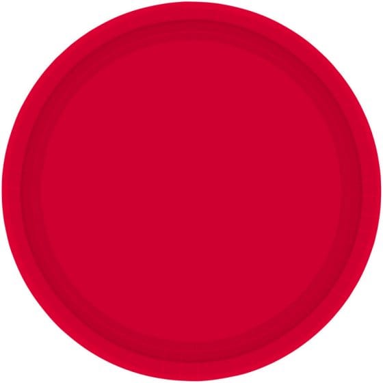 Apple Red NPC Round Paper Plates 17cm 20pk