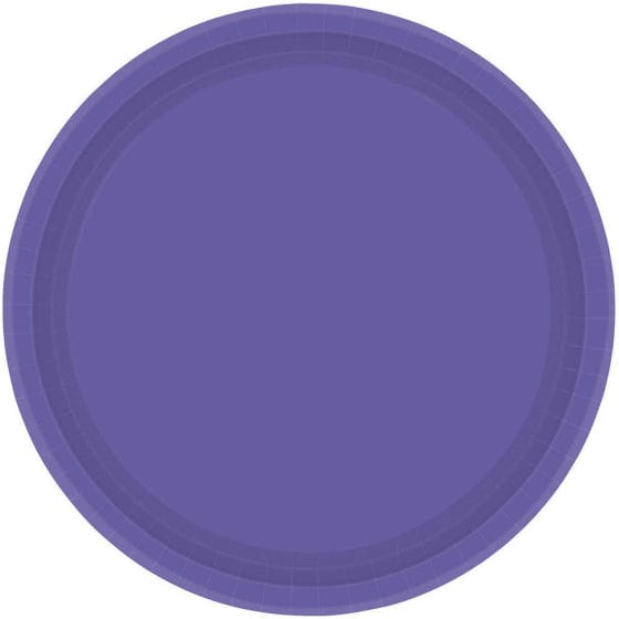 New Purple NPC Round Paper Plates 17cm 20pk