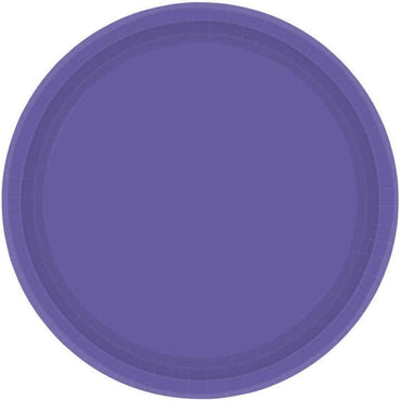 New Purple NPC Round Paper Plates 17cm 20pk