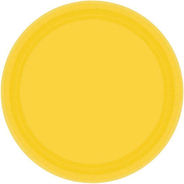 Yellow Sunshine NPC Round Paper Plates 17cm 20pk