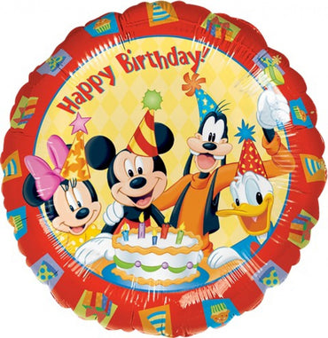 Mickey Mouse & Friends Happy Birthday Foil Balloon 45cm - Party Savers