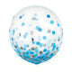 Multi-Coloured Confetti Latex Balloon 60cm 2pk - Party Savers
