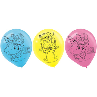 SpongeBob Latex Balloons 30cm 6pk
