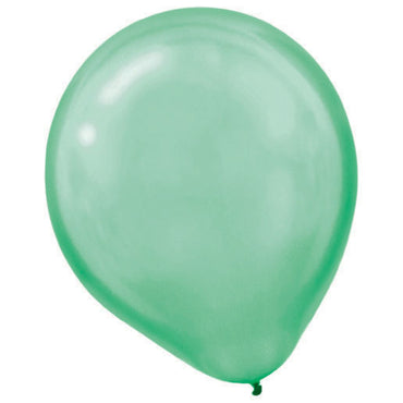 Festive Green Pearl Latex Balloons 30cm 15pk