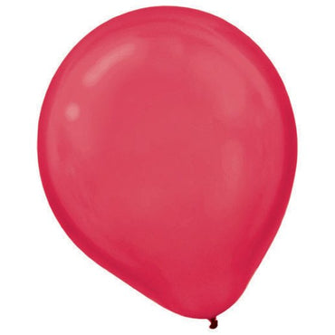 Red Pearl Latex Balloons 30cm 15pk