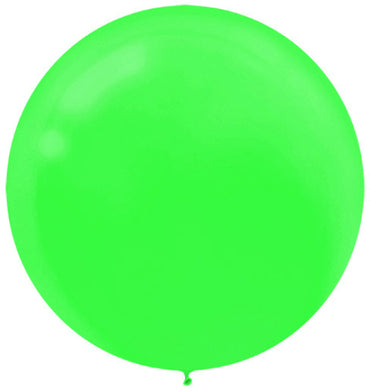 Festive Green Latex Balloons 60cm 4pk