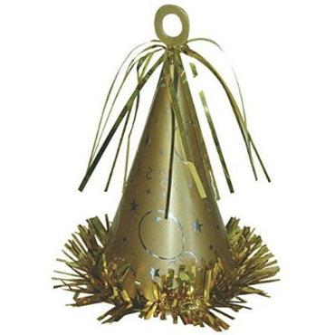 Gold Party Hat Balloon Weight Each