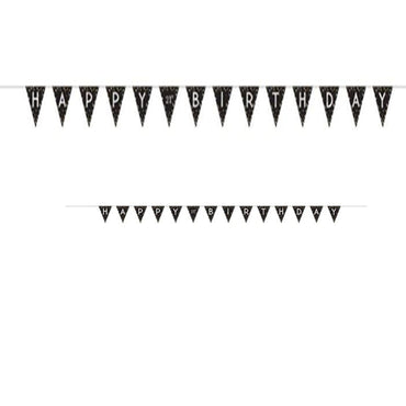 Sparkling Celebration Add Any Age Happy Birthday Pennant Banner - Party Savers