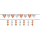 Navy Bride Hearts Banners Kit 2pk - Party Savers