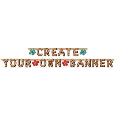 Vintage Tiki Create Your Own Customizable Banner Each