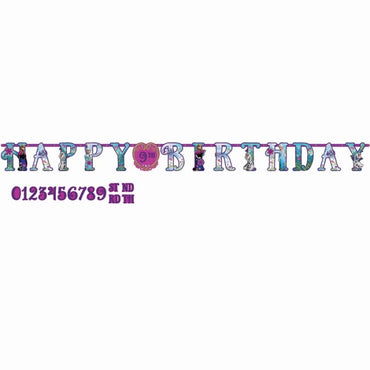 Frozen Jumbo Add-An-Age Banner 3.2m x 25cm - Party Savers