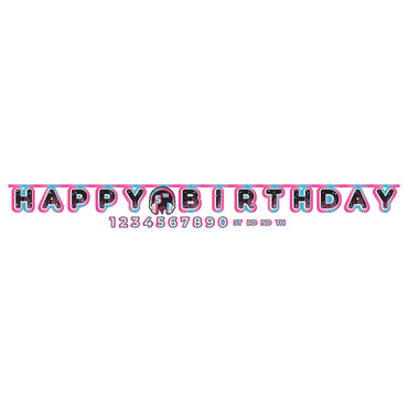 Internet Famous Birthday Jumbo Add-An-Age Letter Banner Each