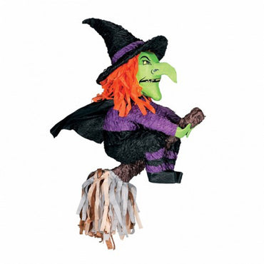Witch & Broomstick 3D Shape Pinata Each