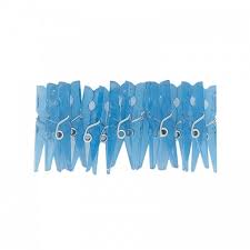 Blue Baby Clothes Pins 12pk - Party Savers