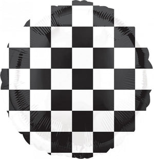 Checkerboard Balloon Foil Balloon 45cm - Party Savers