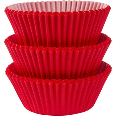 Apple Red Mini Cupcake Cases 100pk - Party Savers
