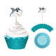 Ahoy Birthday Glittered Cupcake Kit 24pk - Party Savers