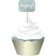 Silver Hot Stamp & Glitter Foil Cupcake Kit 24pk - Party Savers