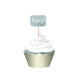 Gold Hot Stamp & Glittered Cupcake Kit 24pk - Party Savers