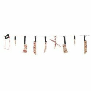Bloody Weapons Hanging Garland Decoration Plastic - Party Savers