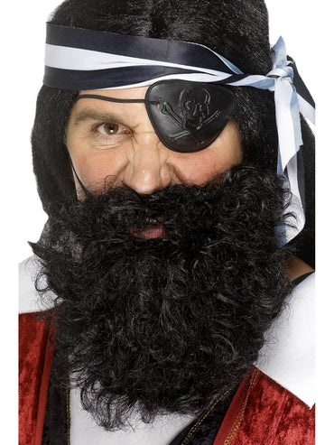 Deluxe Black Pirate Beard - Party Savers