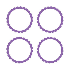 Kiwi Scalloped Labels 5pk - Party Savers