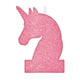 Magical Unicorn Glitter Birthday Candle - Party Savers