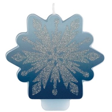 Frozen 2 Glittered Candle 8cm Each - Party Savers