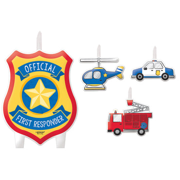 First Responders Candle Set 4pk