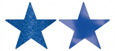 Glittered Solid Star Cutouts 12cm Each - Party Savers