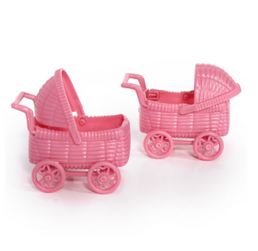 Pink Baby Carriages 2pk - Party Savers