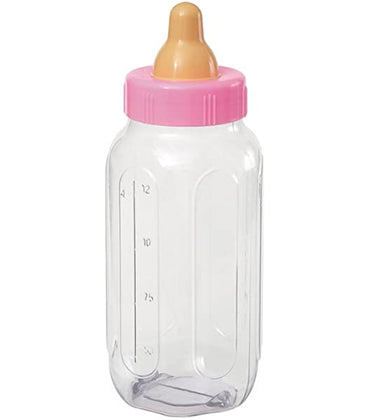 Pink Baby Bottle Bank 28cm - Party Savers