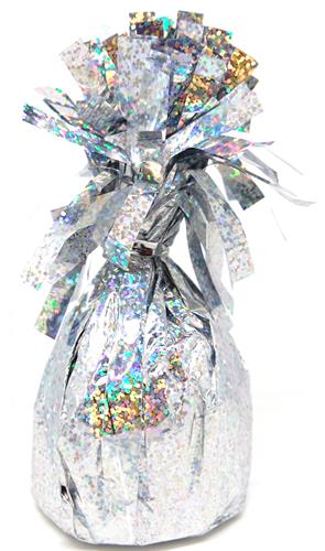 Silver Prismatic Foil Balloon Weight - Party Savers