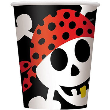 Pirate Fun Cups 270ml 8pk - Party Savers