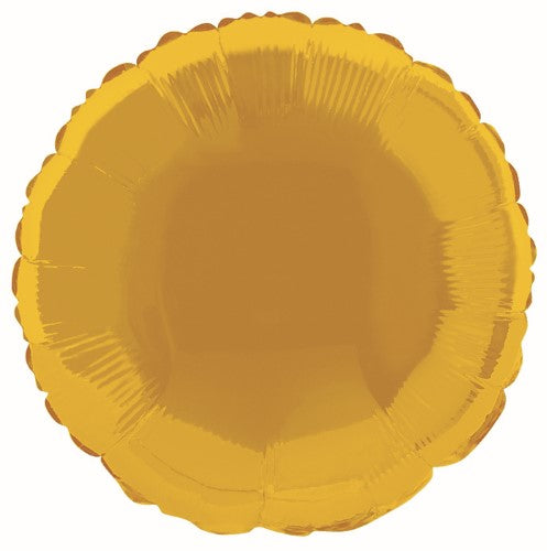 Gold Round Foil Balloon 45cm - Party Savers