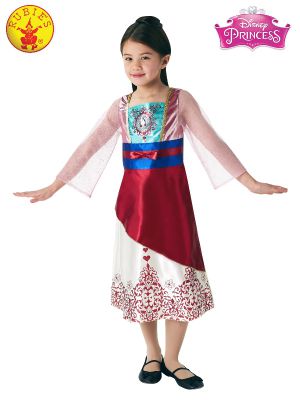 Girls Costume - Mulan Gem Princess - Party Savers