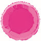 Bright Pink Round Foil Balloon 45cm - Party Savers