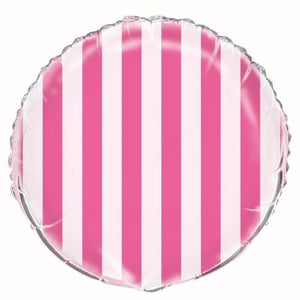 Black Stripes Foil Balloon 45cm - Party Savers