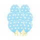 Blue Latex Polka Dots Latex Balloons 30cm 12pk - Party Savers