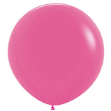 Bright Pink Latex Balloons 60cm 3pk