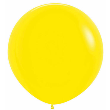 Yellow Latex Balloons 60cm 3pk