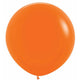 Orange Latex Balloons 60cm 3pk