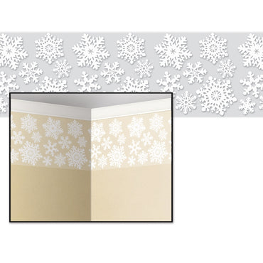 Snowflake Border 24in x 30ft Each - Party Savers