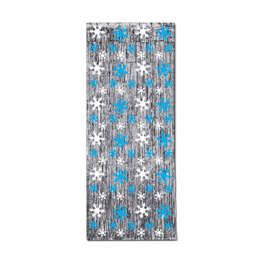 Snowflake 1-Ply Gleam 'N Curtain 8ft x 3ft Each - Party Savers