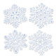 Glittered Snowflake Cutouts 14in-14.5in - Party Savers