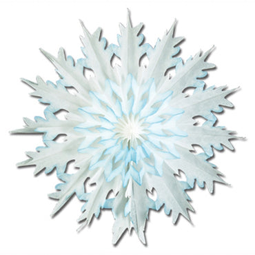 Dip-Dyed Snowflake 17in - Party Savers