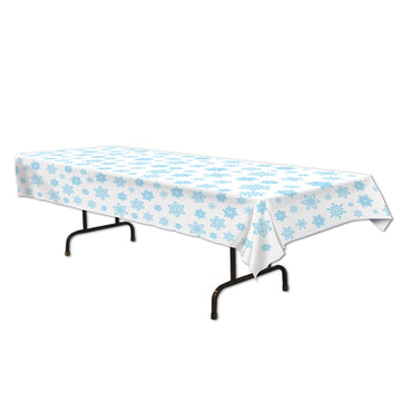 Snowflake Tablecover 54in x 108in Each - Party Savers